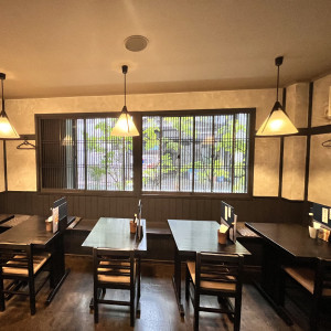 1F カウンターからスクエア