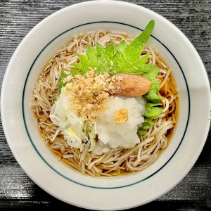 梅青じそ蕎麦