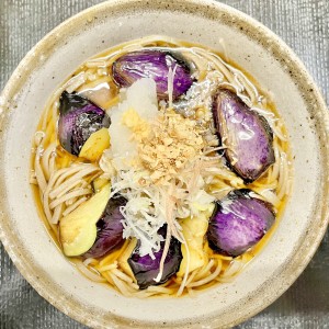 茄子薬味蕎麦